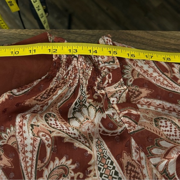 ROSE+OLIVE Paisley Print Women's Top S - Picture 8 of 11